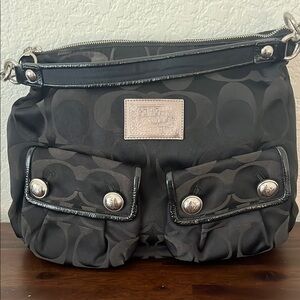 Vintage Coach Poppy Black Purse